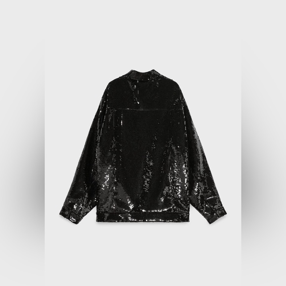 Zara X Steven Meisel BLK 🖤🖤🖤Sequin Jacket  - Size Small - NWT - Picture 5 of 10